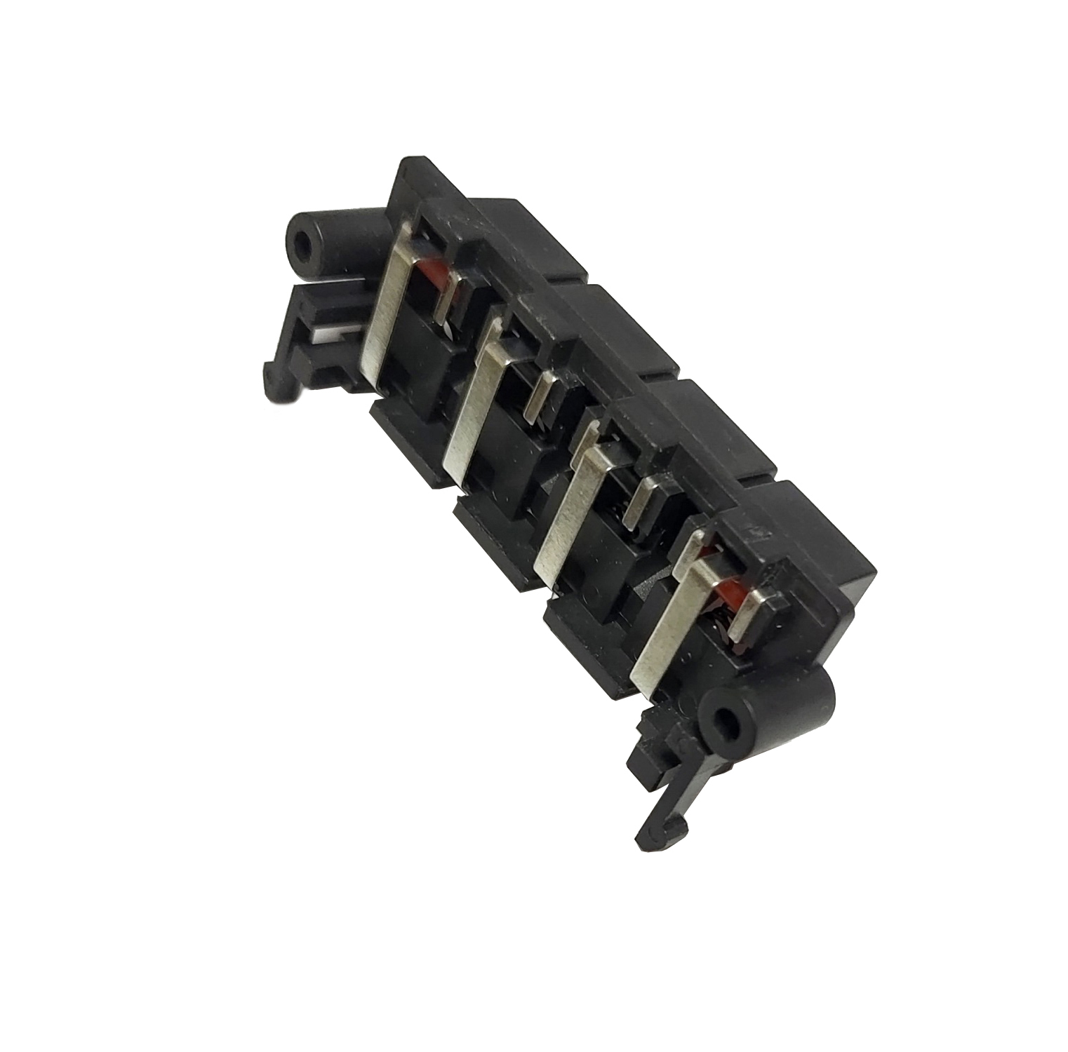 6pcs 4-Hole Speaker Terminal Socket 4-position Connector Terminal Socket Spring Loaded Terminal Test Board Clip Diy Accessories