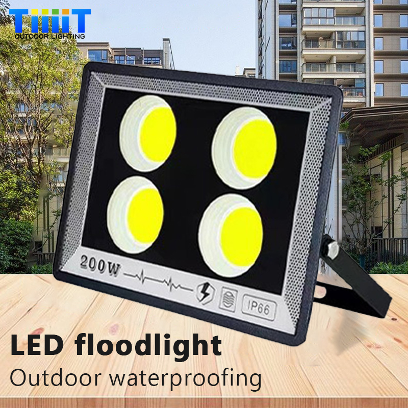 Reflector LED 50W 100W 200W 300W 400W 500W 220V foco IP65 lámpara impermeable Led luz de inundación al aire libre lámpara de calle de jardín