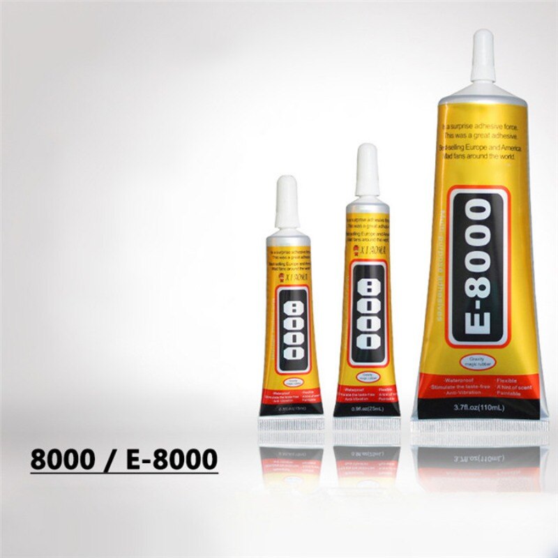 15ml e8000 flydende lim super stærk multifunktions selvklæbende smykker håndværk krystal rhinestone diy fix telefonskærm glas negle gel
