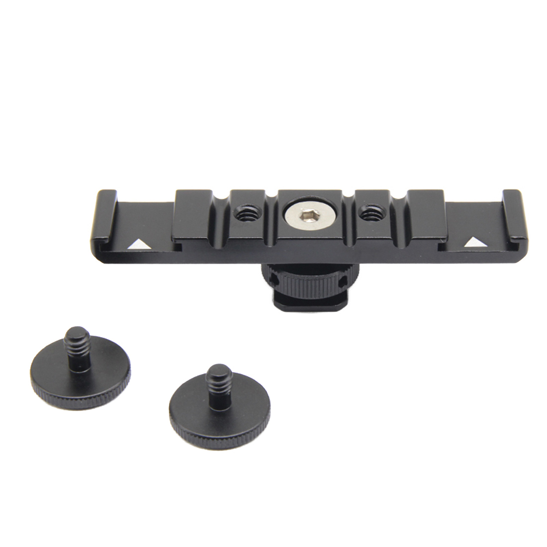 Doppel Kalten Blitzschuh Adapter Halterung Verlängerung Halfter Video Halterung für Kanon für Nikon Stativ DSLR Kameras Blitzlicht Mikrofon