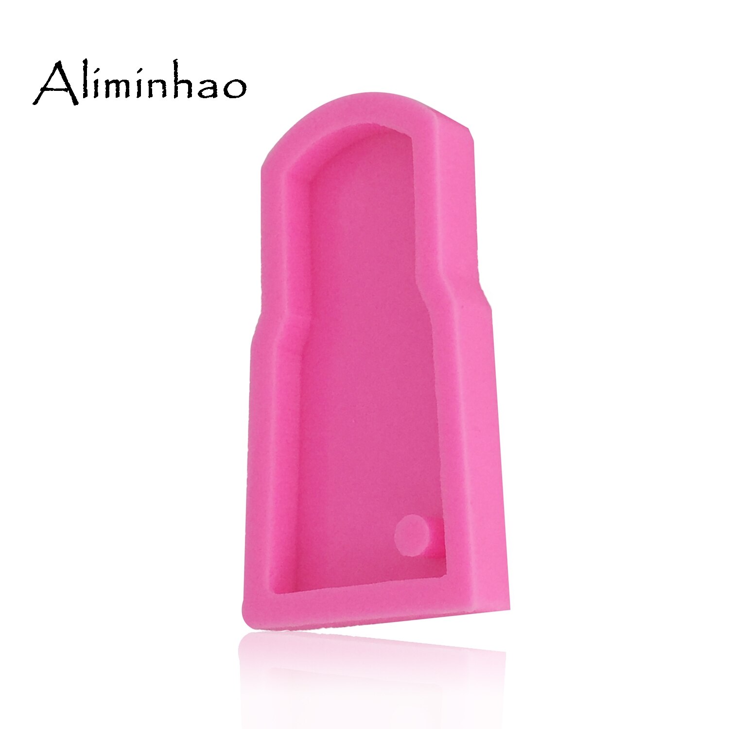 DY0053 molde de silicona con forma de vaso de agua brillante DIY para llaveros moldes perforados Molde de resina epoxy de arcilla polimérica