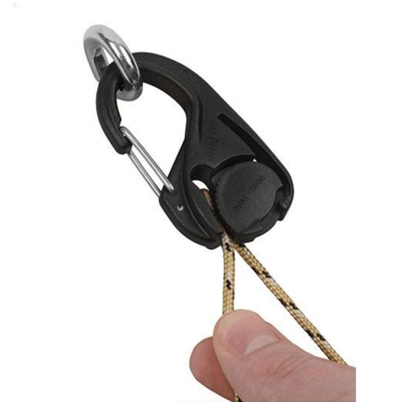 2 Pcs Portable Camping Tent Lock 9-shaped Cord Rope Fastener Guy Line Rope Tensioners Outdoor Camping Accessory