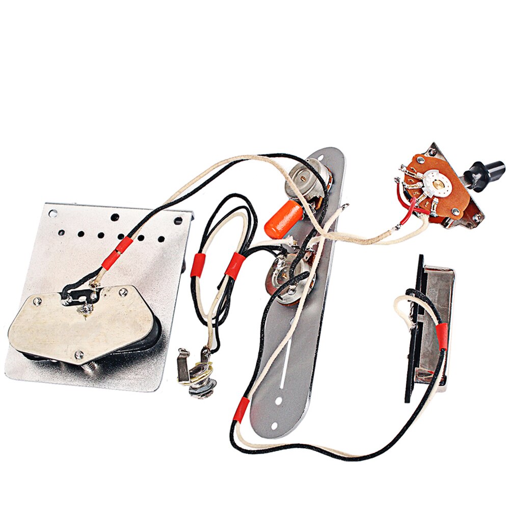 -6 Strings Saddle Bridge Plate 3 Way Switch Control Plate Neck Pickup Set For Fender TL Telecaster Electric Guitars Replace