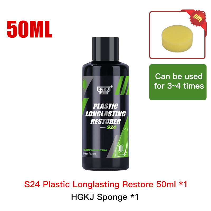HGKJ S24 Restaurador de plástico de larga duración Kit de líquido hidrofóbico recubrimiento teclado reparador limpiador renovador para detalles de automóviles: Verde militar