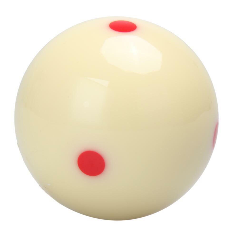 2-1/4" Table Mini Cue Ball Billiard Pool Entertainment Regulation Size Practice Training Red Dots Replacement Tool Sports Resin