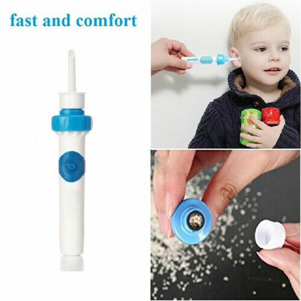 Electric Cordless Vacuum Ear Cleaner Safe Painless Cleaning Wax Remover Tool 998