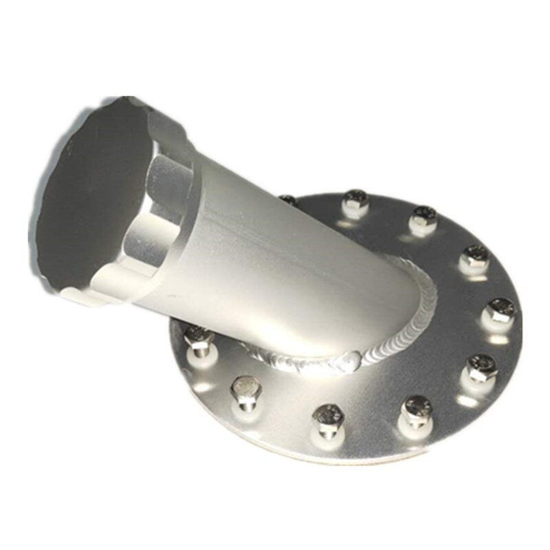 SPSLD-piezas de automóvil modificadas a tapa de Combustible General, tapa de tanque a prueba de explosiones, inclinada a 45 grados, de aluminio de 14cm: Default Title