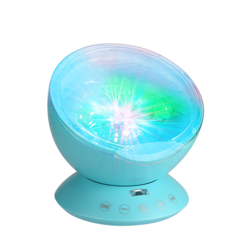 Projector Nachtlampje Multicolor Ocean Wave Light Met Mini Muziekspeler Voor Woonkamer En Slaapkamer Baby Lamp