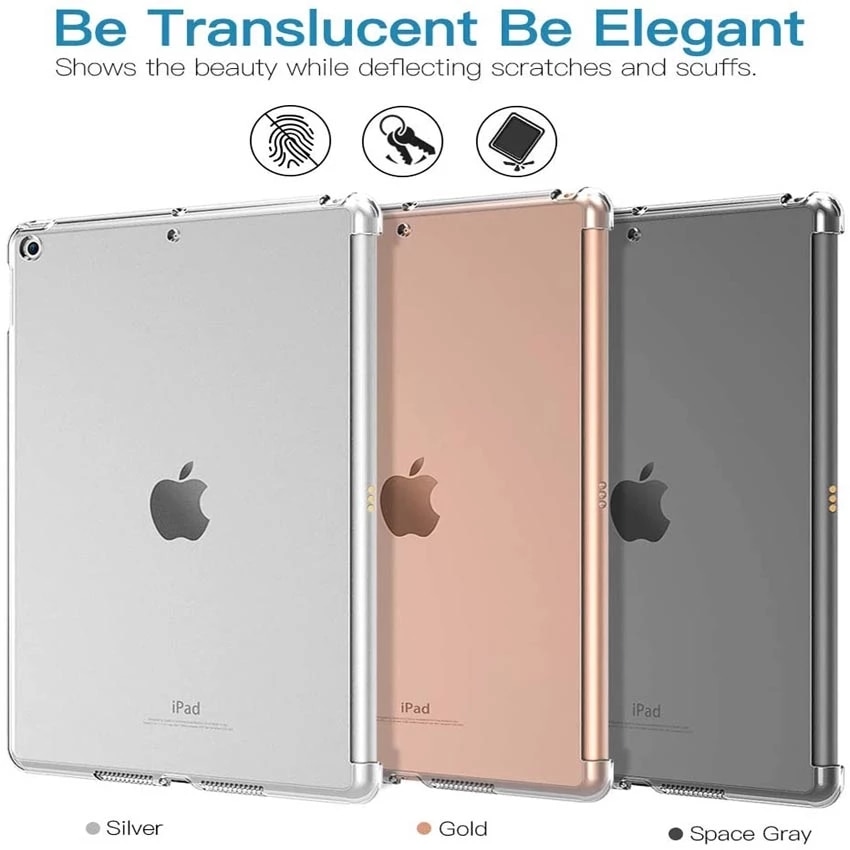 Funda iPad 7th 8th Generation Case for Apple iPad 10.2 Shockproof silicone case for iPad 7 8 flexible transparent capa