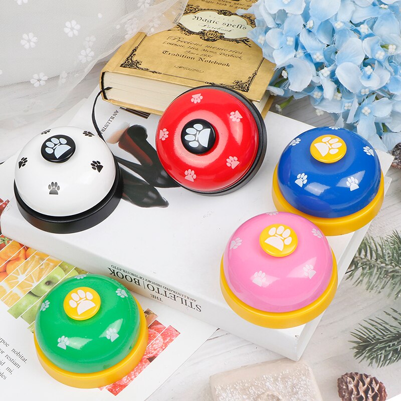 Timbre de mascota con impresión de huella a juego, timbre de perro divertido