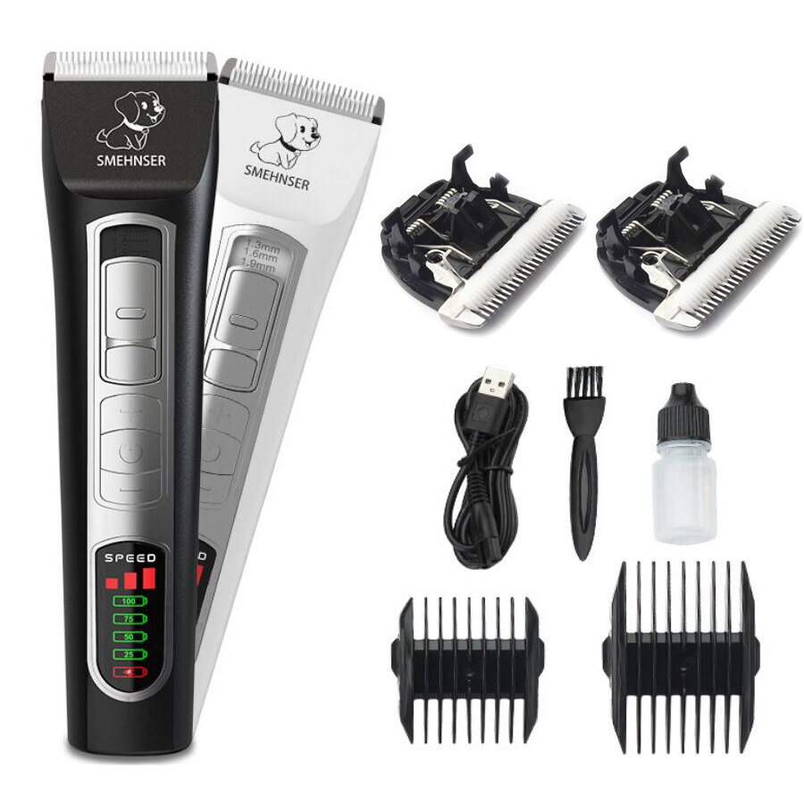 Tondeuse professionnelle Rechargeable pour animaux de compagnie, rasoir pour chiens et chats, ciseaux électriques, tondeuse, affichage LCD, Machine de coupe de cheveux