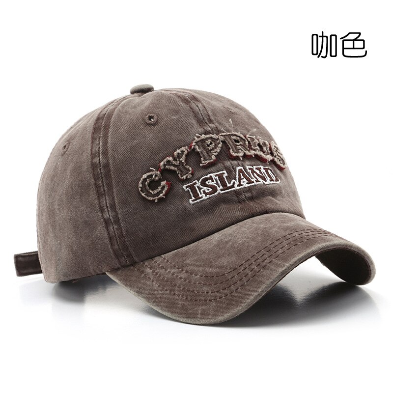 cross border retro washed old letter embroidery cu... – Vicedeal