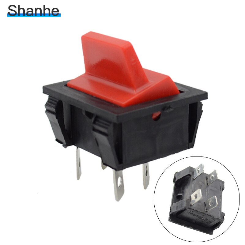 ON OFF Rocker Switch,boat switch 4pins,generator switch,Motor machine: Red