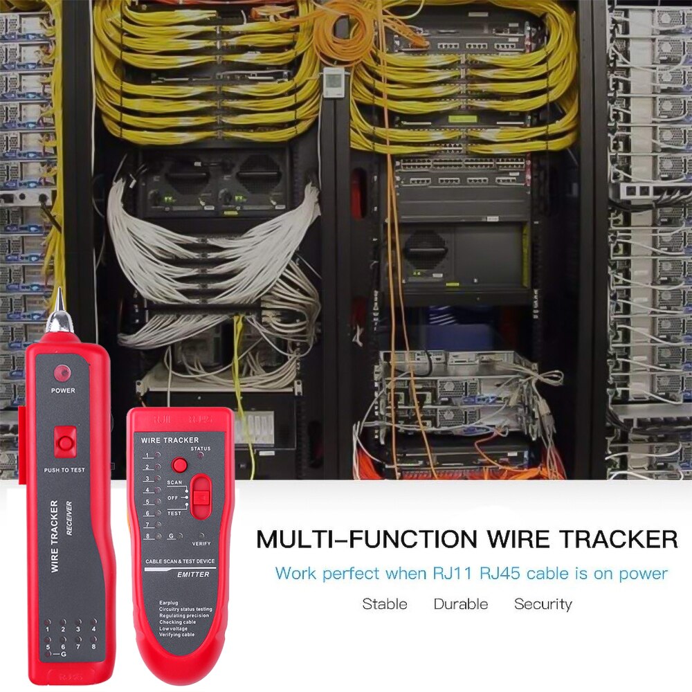 Kebidumei telefone fio rastreador tracer toner rj11 rj45 cat5 cat6 ethernet lan cabo de rede testador detector linha localizador