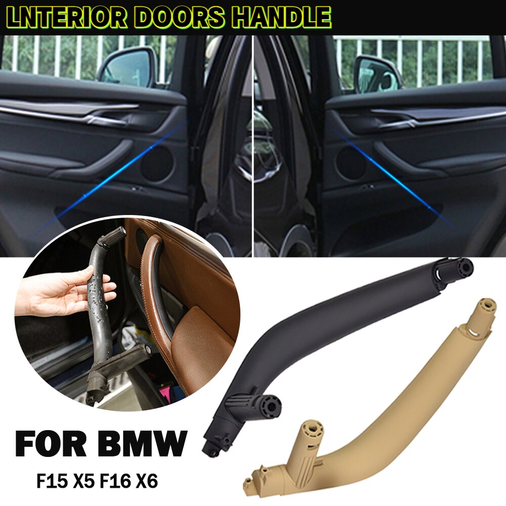 Voor Bmw X5 X6 F15 F16 Links Rechts 3 Stks/set Auto Innerlijke Deuren Handvat Pull trim Cover Zwart Beige