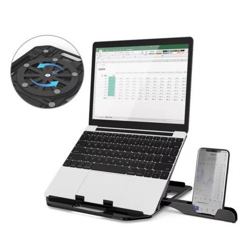 Portable pliable réglable anti-dérapant ordinateur Portable tablettes Support Support Support tablette Support Support: Black Upgraded