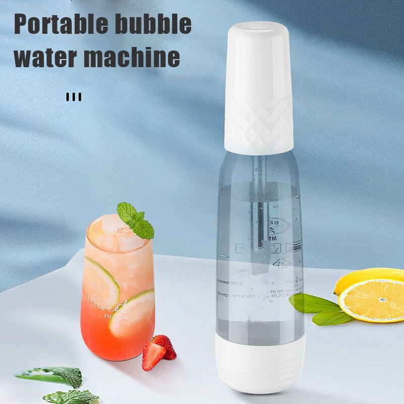 Draagbare Sifon Handleiding Bubble Water Frisdrank Machine Mini Koolzuurhoudende Frisdrank Reizen Sap Soda Maker Spritzers