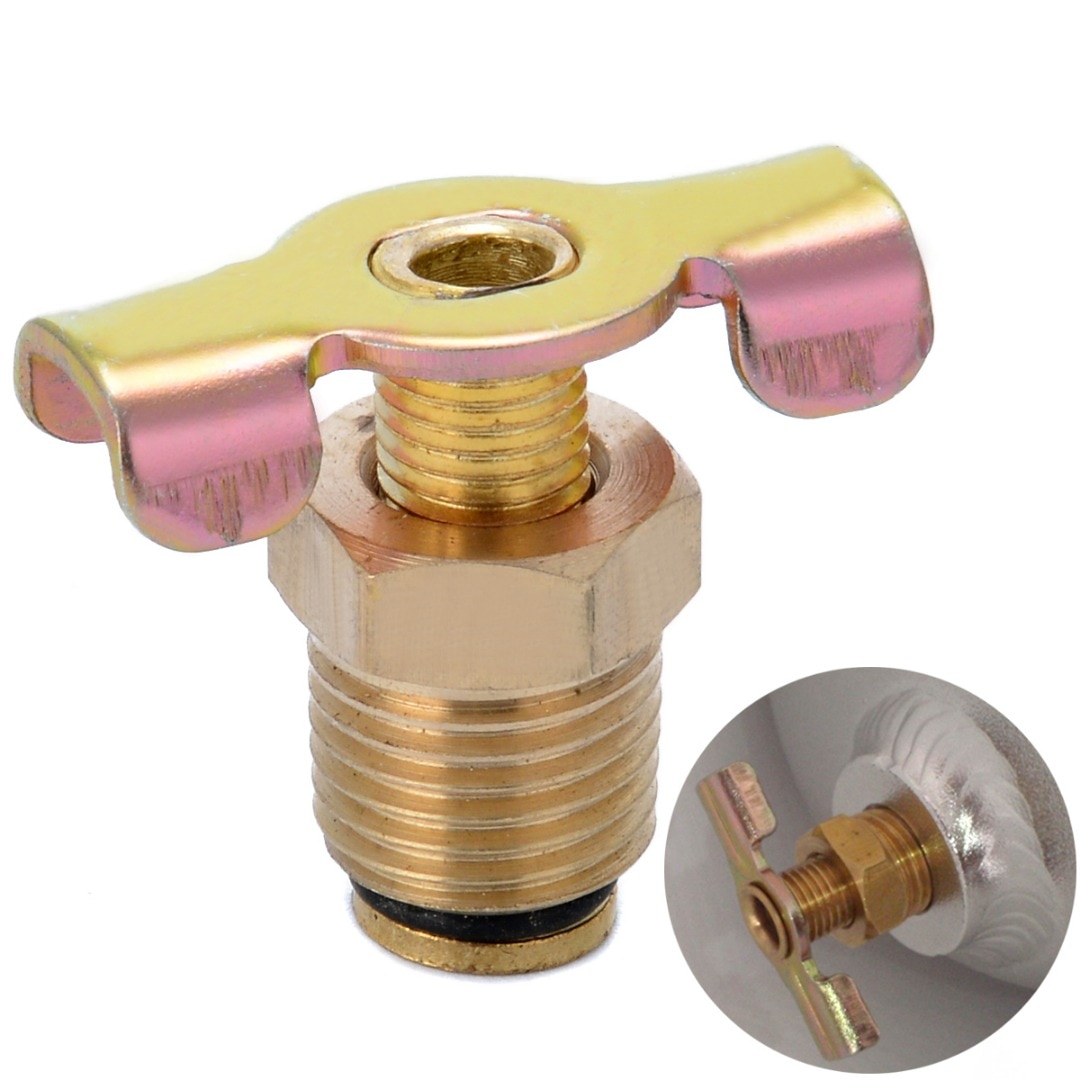 1pc 1/4 &quot;NPT Durcheinander Ablauf Ventil Luft Kompressor Panzer Petcock Wasser Ablauf Ventil Ersatz Teil 30x24mm