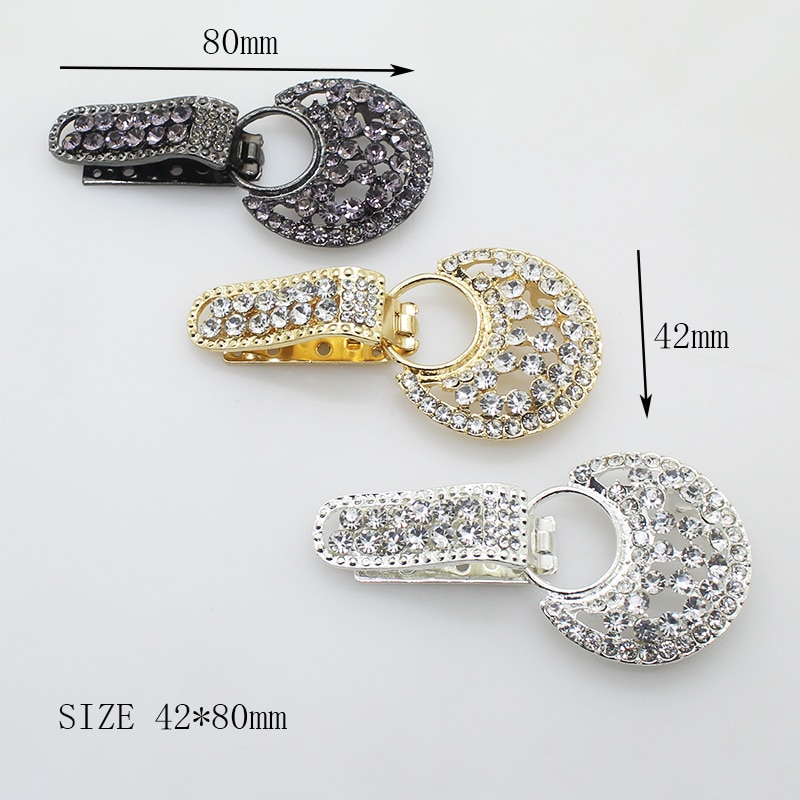 Heet Verkoop Metalen Knoppen Voor Overjas Kleding 1Pcs Lichtmetalen Rhinestones Eendenbek Knop Naaien Handwerk Bont Suède Jas Spot