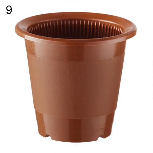 Drainage Slotted Hole Succulents Orchid Flower Inner Outer Pot Container Home Office Decor Planter Desktop Flower Pots: 9