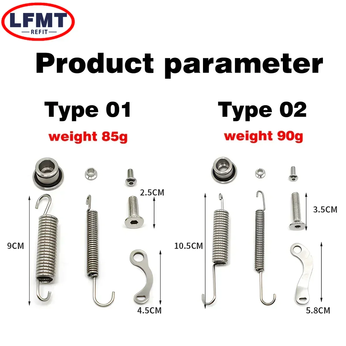 Para husqvarna fe te fx tx ktm sx sxf exc excf xcf xcw xcfw 2008-2023 motocross bicicleta da sujeira kickstand suporte lateral molas kit