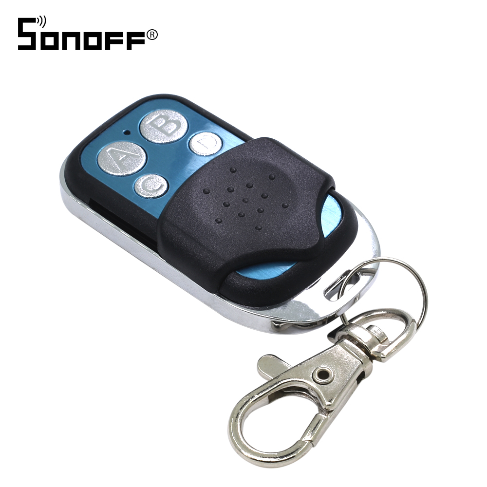 SONOFF 433Mhz Remote Controller Wifi 4 Channels Wireless 433 Control ABCD 4 Buttons Switch Smart Key Fob for SONOFF T1/4CH/RF