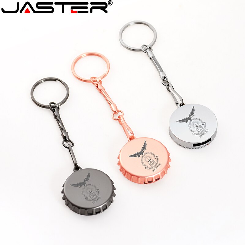 JASTER Mini metall USB-stick 4G 8G 16GB 32GB 64GB 128G Personalisieren Stift stick USB Memory Stick U disk Individuelles logo