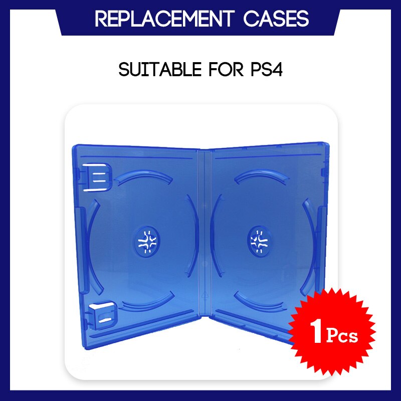 Replacement Case For PS4 Game Double Disc Spare Blue Game Blu-Ray Box 2 CD: 1 Pc