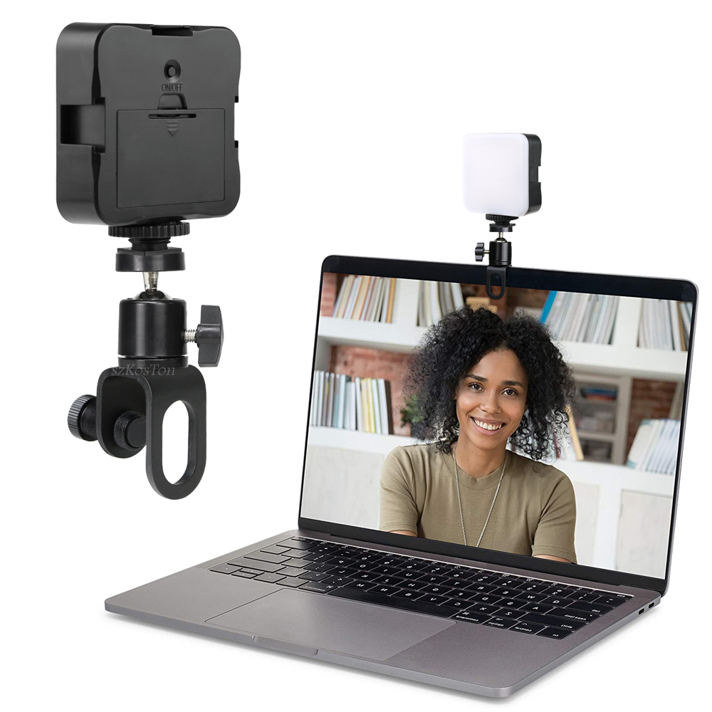 5600K LED Video Light 800LM For Phone Camera Tripod Fill Lamps With Cold Shoe Mini Panel Lamp Vlog Selfie Photography Lighting