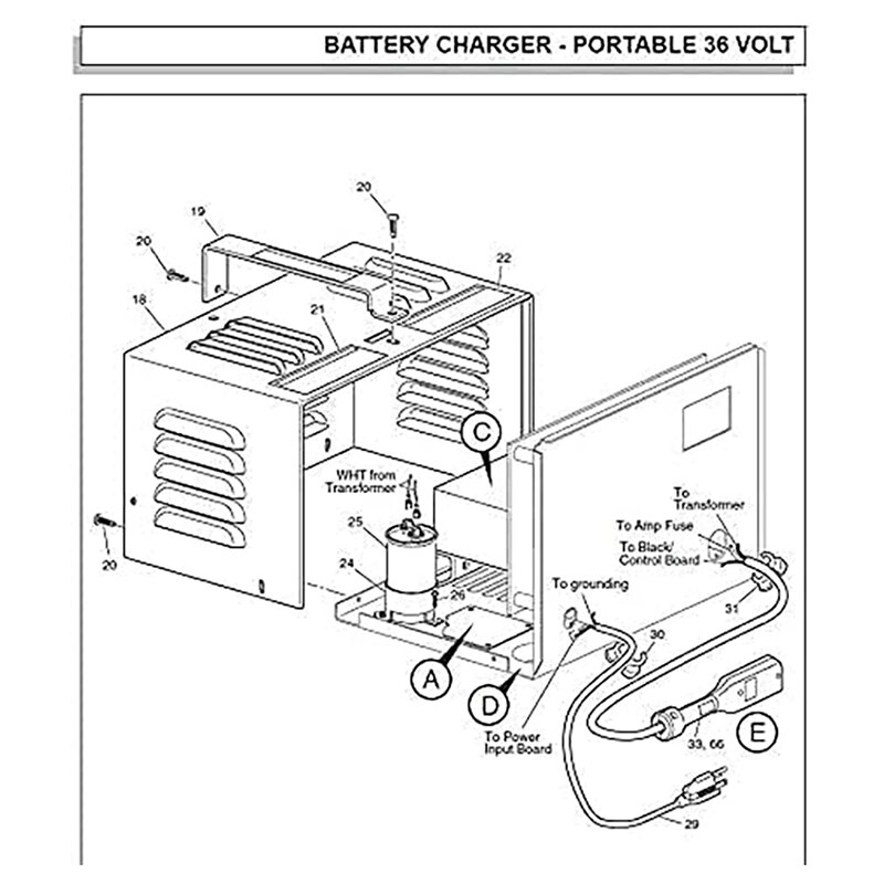 Auto Parts Golf Cart Charger Capacitor EZGO Capacitor 20MFD/370VAC Powerwise 28109-G01