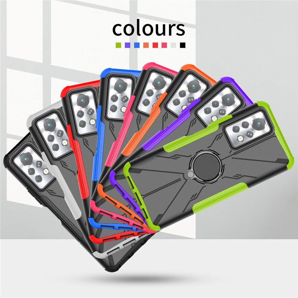 For Infinix Note 11 Case Luxury Ring Back Cover Stand Armor ShockProof Case For Infinix Note 11 Pro Note11 Phone Case