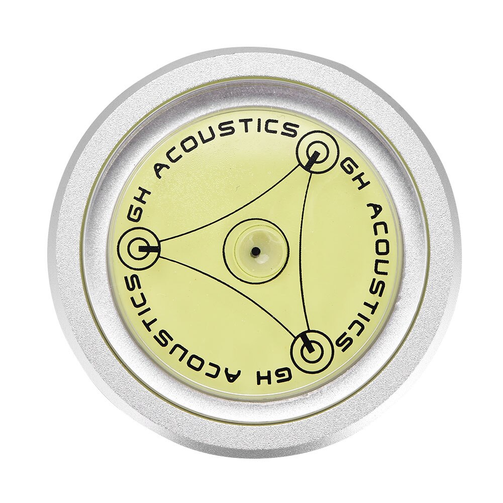 48x12mm Wasserwaage Musik Halle LP Vinyl Rekord Plattenspieler blasiert Grad Tonearms einstellen-hoch Wasserwaage blasiert Zubehör: Silber