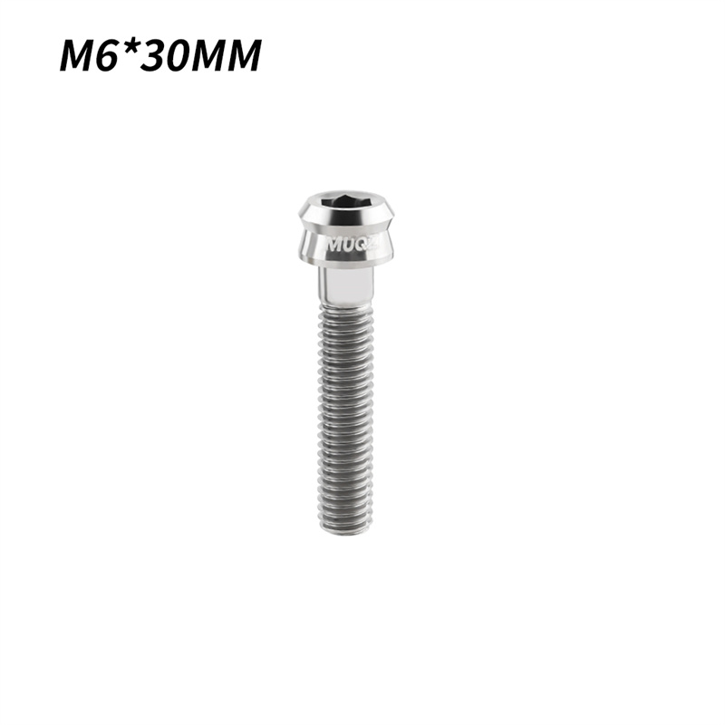 MUQZI Titanschrauben M6 * 30 MM M6 * 35 MM Headset-Kappenschraube MTB Rennrad Ultraleichte Titan-Vorbauschraube Fahrradzubehör: Blau
