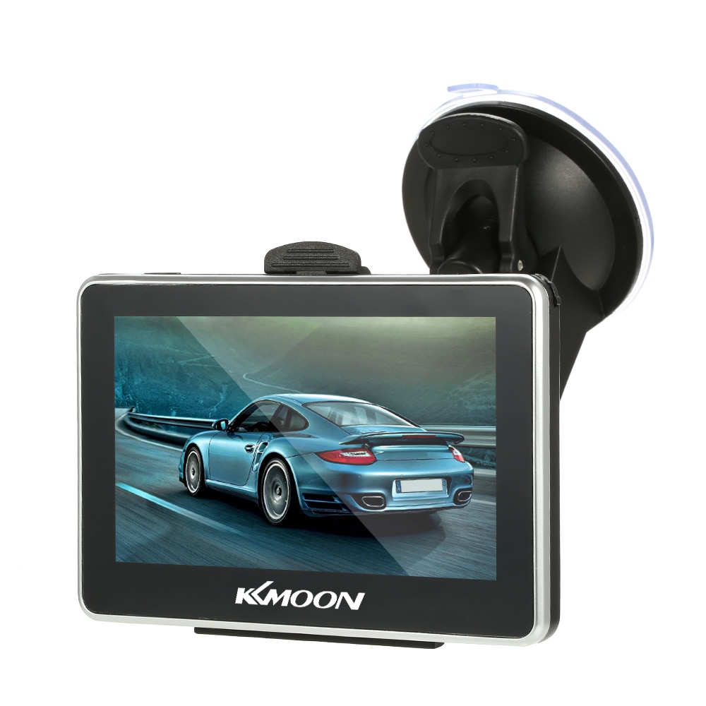 KKmoon-navegador GPS portátil para coche, reproductor de vídeo FM de 4,3 pulgadas, 128M, 8GB, con mapa, pantalla táctil HD