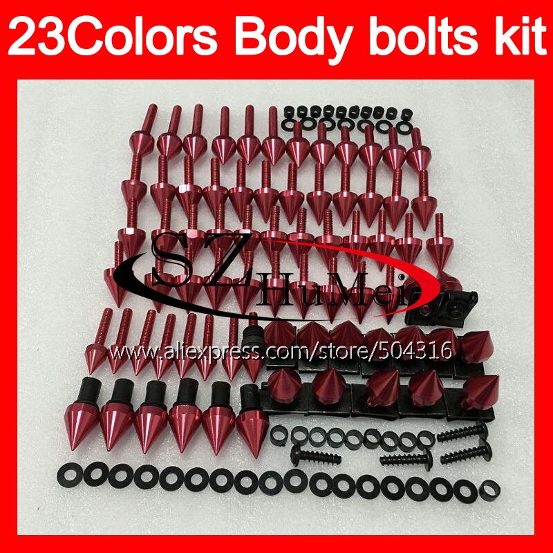Kit complet de boulons de carénage pour suzuki gsxr 600 gsxr 750 01 02 03 gsxr 600 750 k1 r600 2001 2002 2003 vis et écrous de boulons de pare-brise