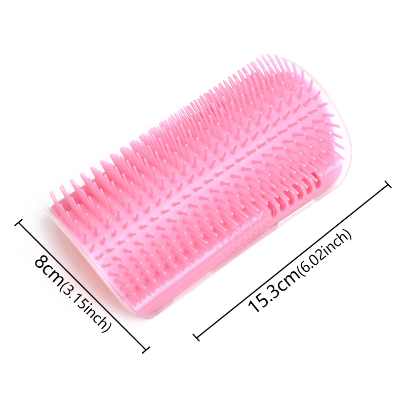 Cat Massage Tool Pet Hair Removal Massage Comb Wall Corner Self Cat Comb Brush Rubs The Face With A Tickling Comb Pet Supply: WHITE