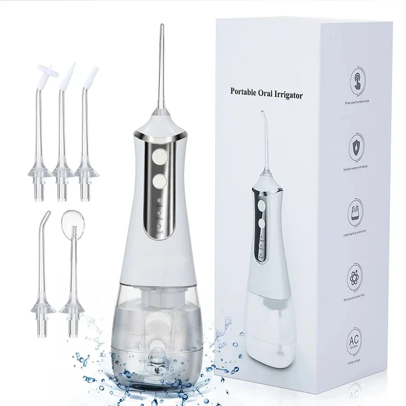 ZaiXiao 5 Modi Munddusche USB Aufladbare Tragbare Zahn Wasser Flosser Jet 350 ml Irrigator Zahn Zähne Cleane
