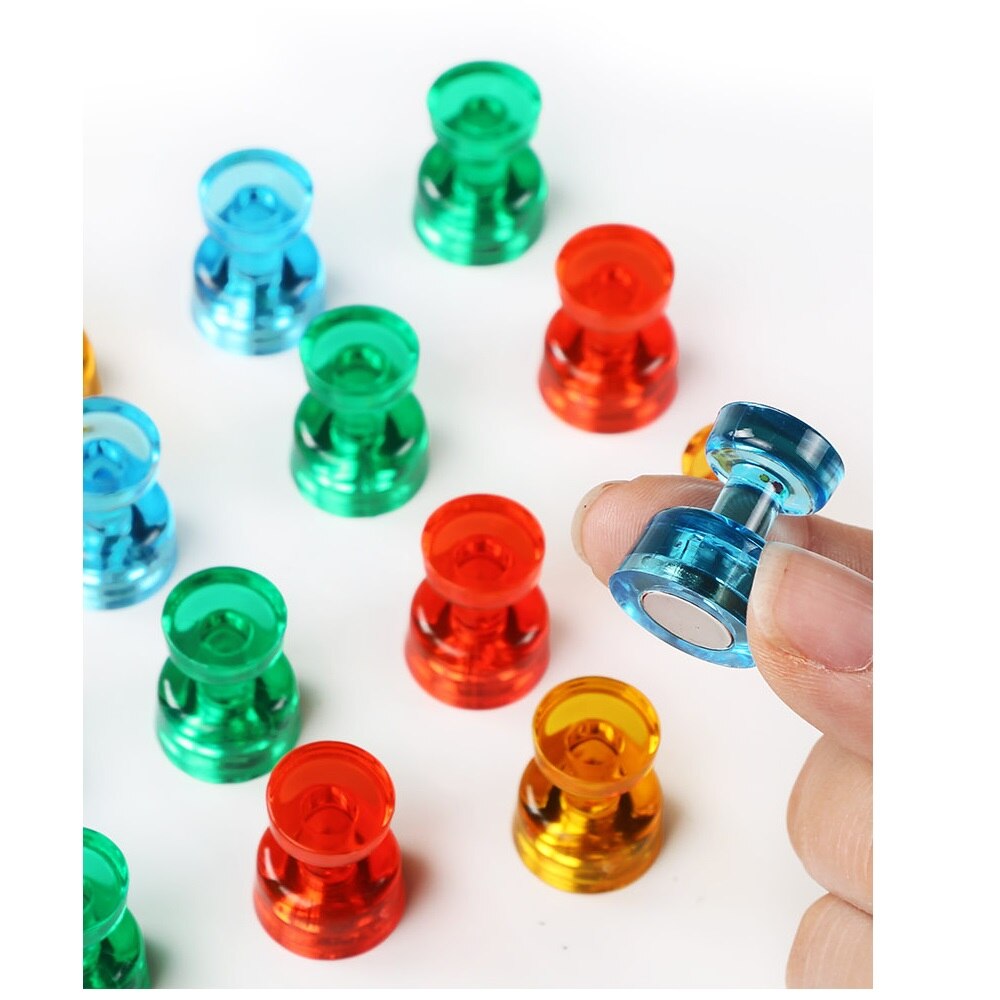 Botón magnético clásico para pizarra blanca, alfiler magnético para nevera de 15mm/17mm/20mm/30mm/40mm, suministros escolares y de oficina, H6699