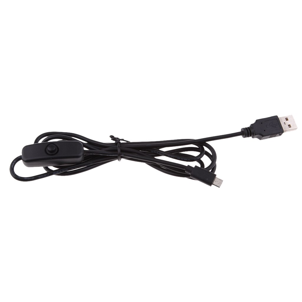 Micro USB Power Supply Charging Push On Off Switch Cable for Raspberry Pi