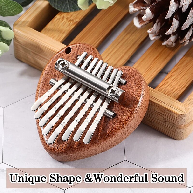 Mini Piano à pouce Portable, 3 paquets, 8 touches, Mini Piano de poche pour enfants et adultes, Instrument, accessoire