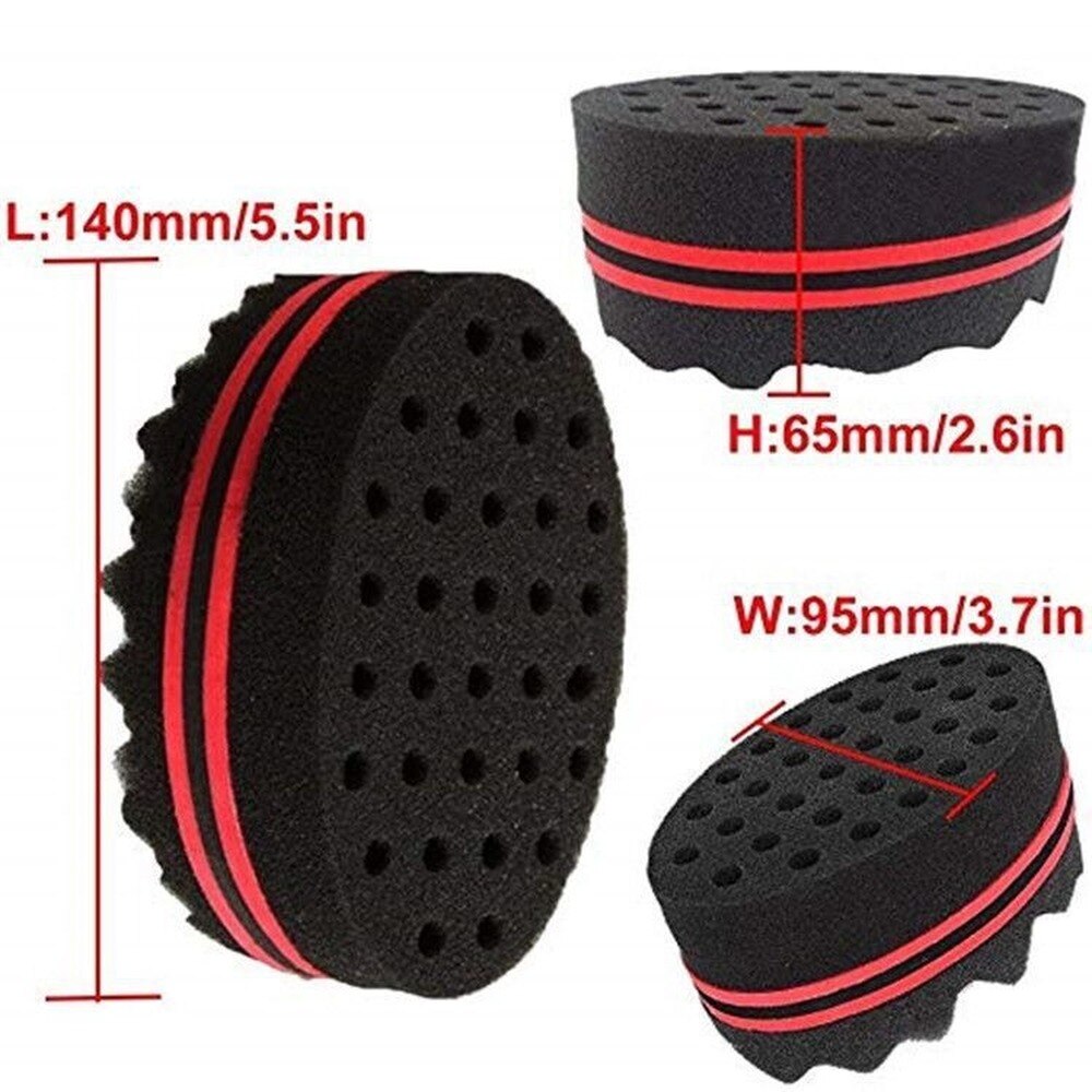 Curly Hair Sponge Magic Hairdresser Brush Hair Weaving Twist Sponge Curling Sponges Styling Tools Coils Braids