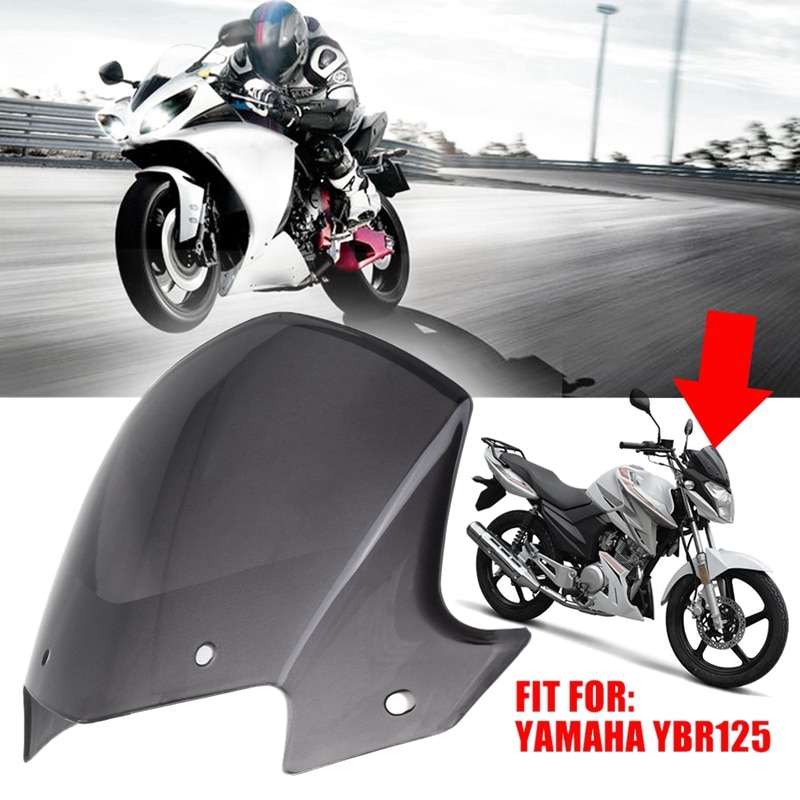 Motorcycle Headlight Fairing Transparent Brown Windshield for Yamaha Ybr 125