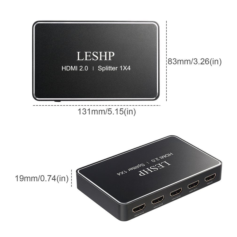 Mini HDMI Switcher 4 K HD1080P 4 Port HDMI Switch Selector Splitter Met Hub IR Afstandsbediening Voor HDTV DVD Z2