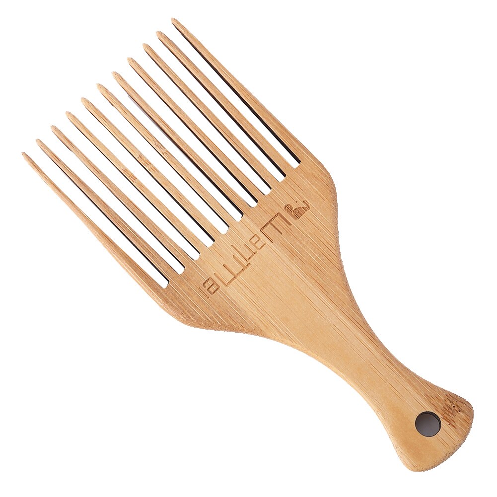 Houten Bamboe Luchtkussen Massage Kam Grove Dubbele Hoofd Platte Kam Wees Staart Kam Professionele Kapsalon Styling Kam