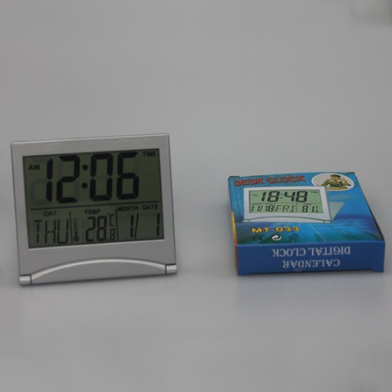Calendar Display Alarm Clock Digital Thermometer Calendar Display Date Time Desk Table Clock Display Datum Bureau Tafel