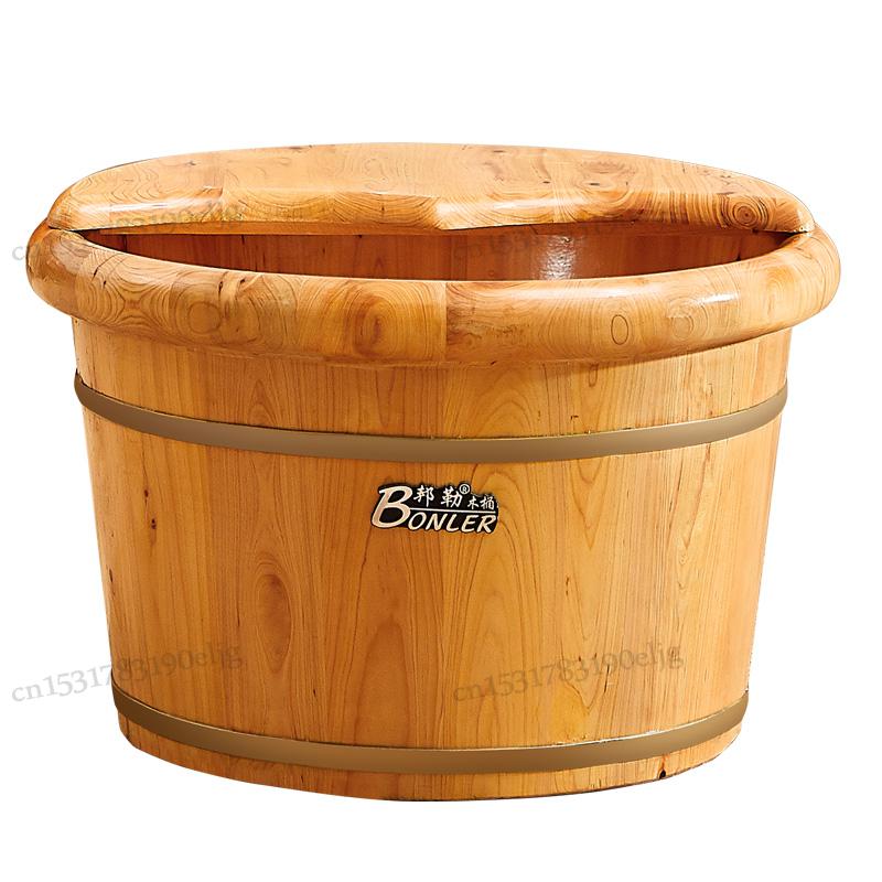 Cedar 26 high wooden barrel foot bath barrel binaural foot bath barrel foot bath barrel foot bath foot bath thickened tub home