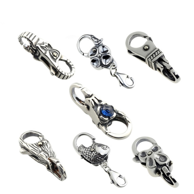 925 Sterling Silver Charms Tree castle Fish Flower Locks Lobster clasp beads Fit European Brand Bracelet Jewelry