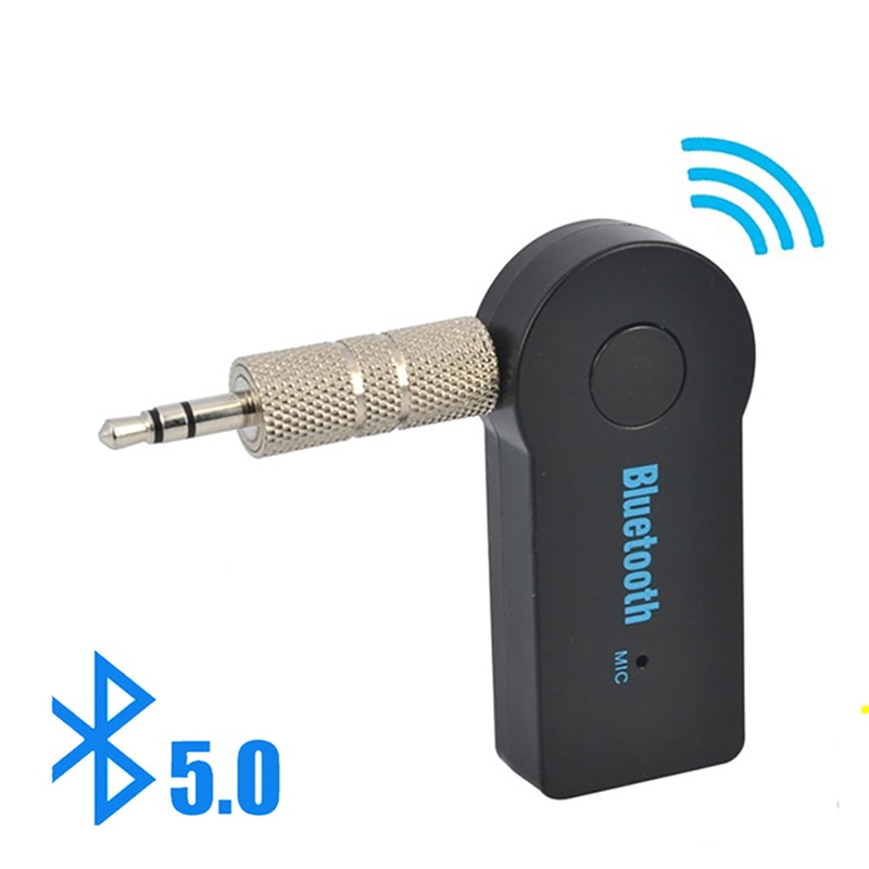Adaptador rezeptor y fm-transmisor inalámbrico Bluetooth 5,0, 2 en 1, conector de 3,5mm para Audio de música de coche Aux A2dp, rec