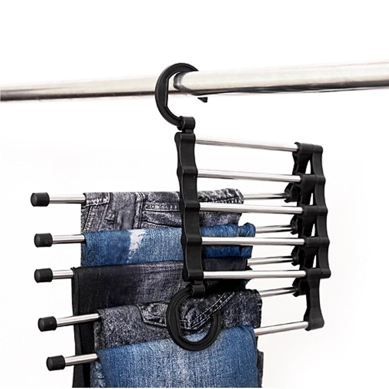 Rvs Multifunctioneel Opslag Broek Rekken Holder Kleding Garderobe Hangers Rack Holder Clip Peg Broek Klem Hanger