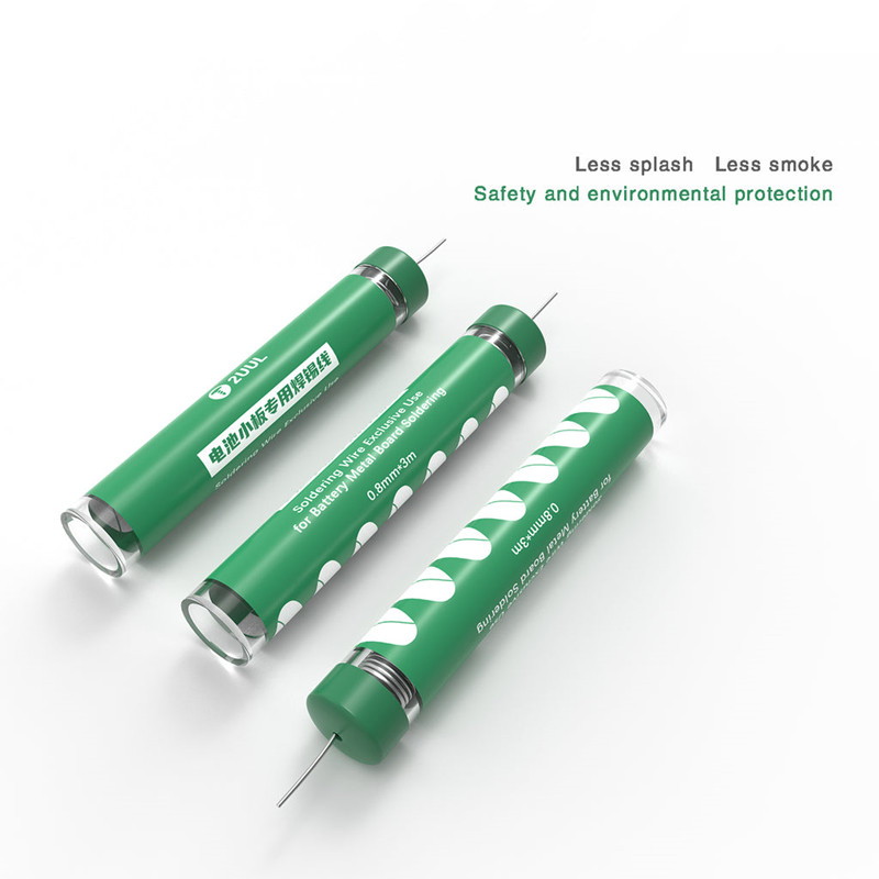 2UUL SC39 Soldering Wire for Mobile Phone Battery Metal Board 0.8mm*3m No Need Spot Soldering Machine Welding Tin Line